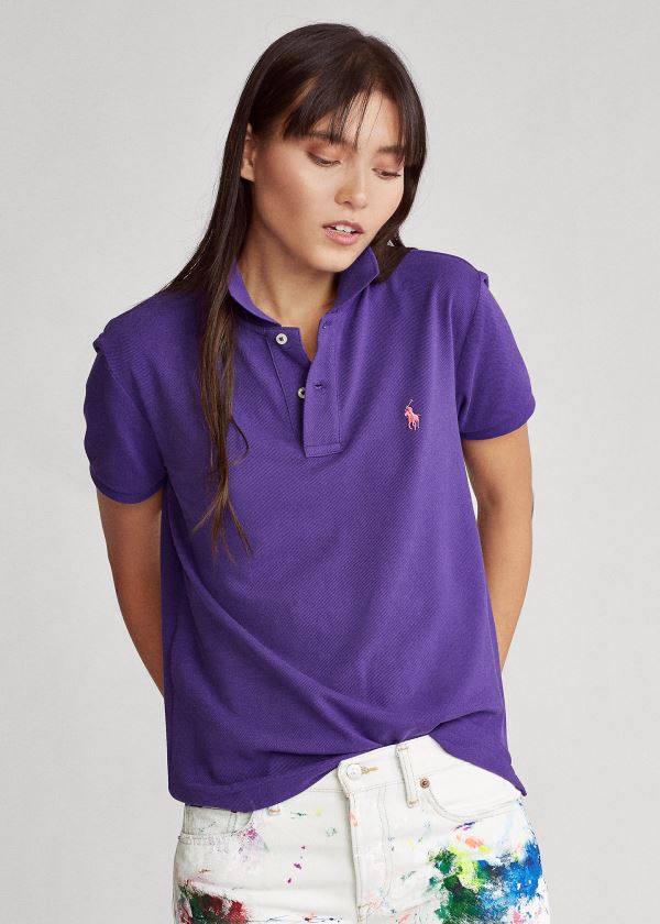 Camisa Polo Polo Ralph Lauren Classic Fit Mesh Mulher 01697-QGCD